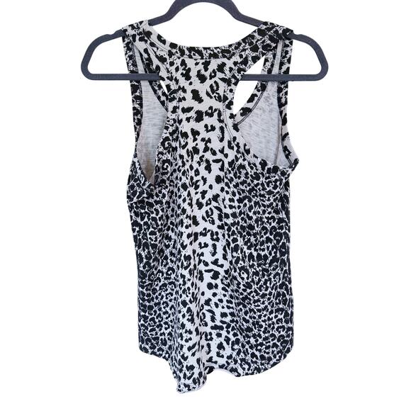 Leallo Leopard Print Racerback Tank Top Small Animal Mob Wife Chic Basic Layer - Picture 3 of 5